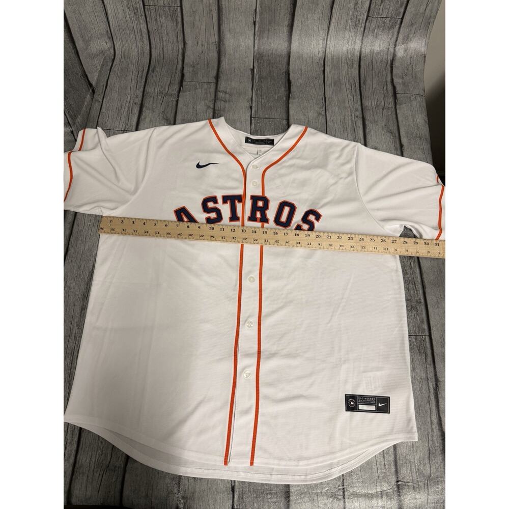 NWT Men’s Nike Houston Astros Yordan Álvarez Home Replica Jersey XXL White 2X - Picture 12 of 12